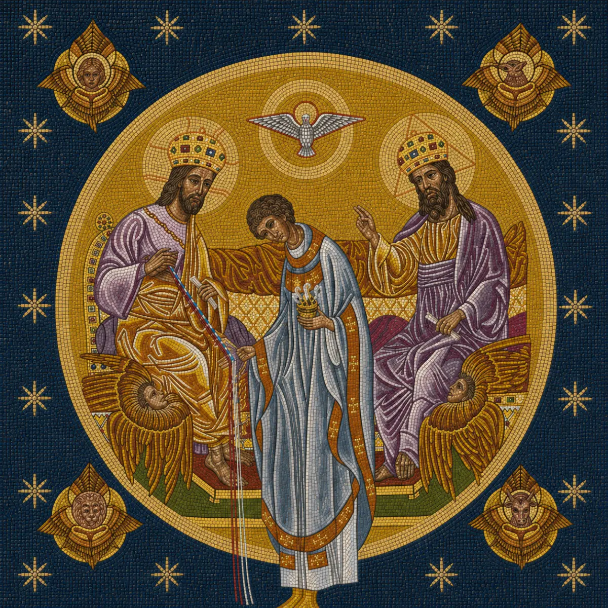 Mosaic of ordination to the holy priesthood